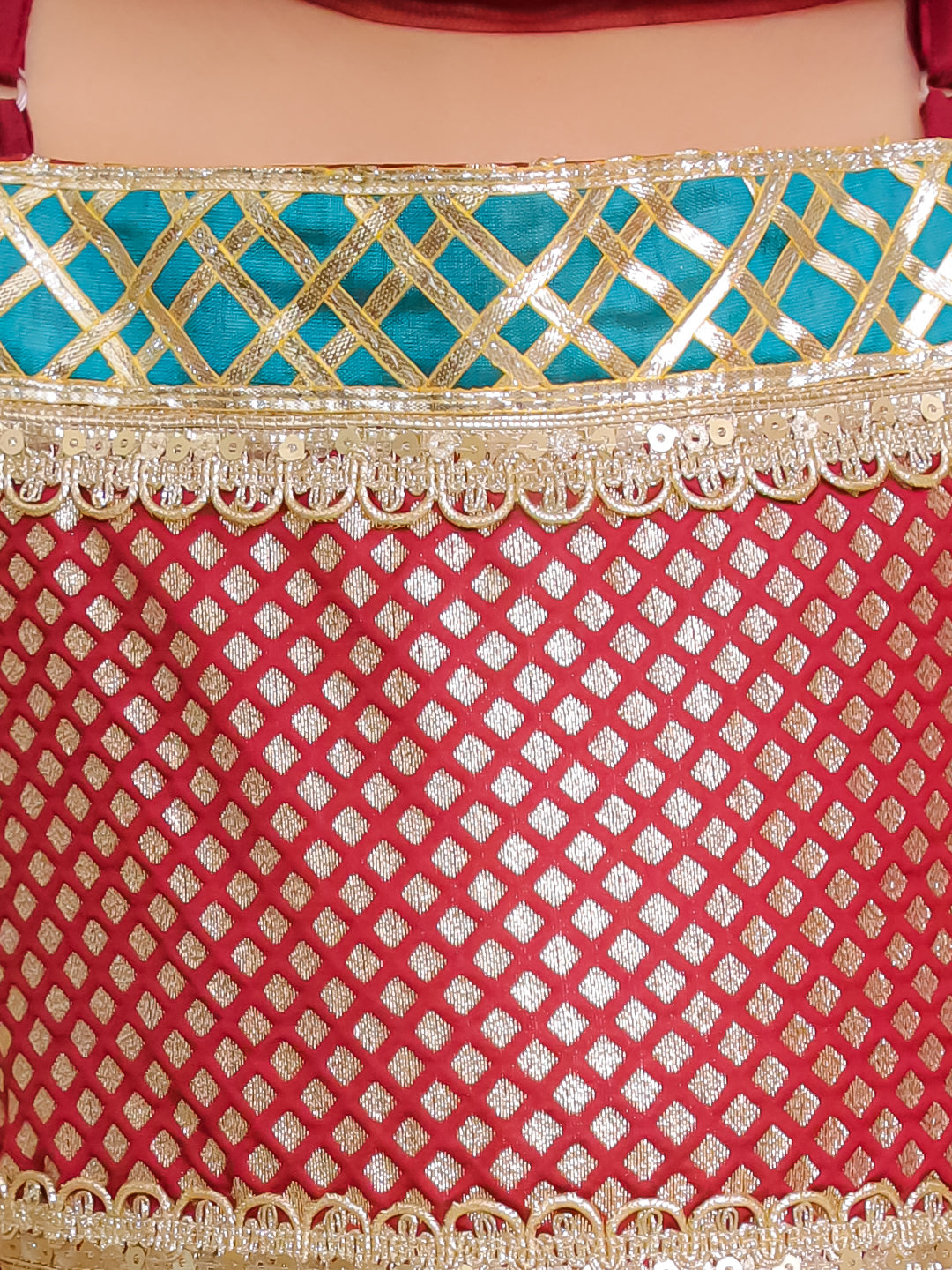 BownBee Ethnic Sleeveless Anarkali Suit With Dupatta Set For Girls - Maroon