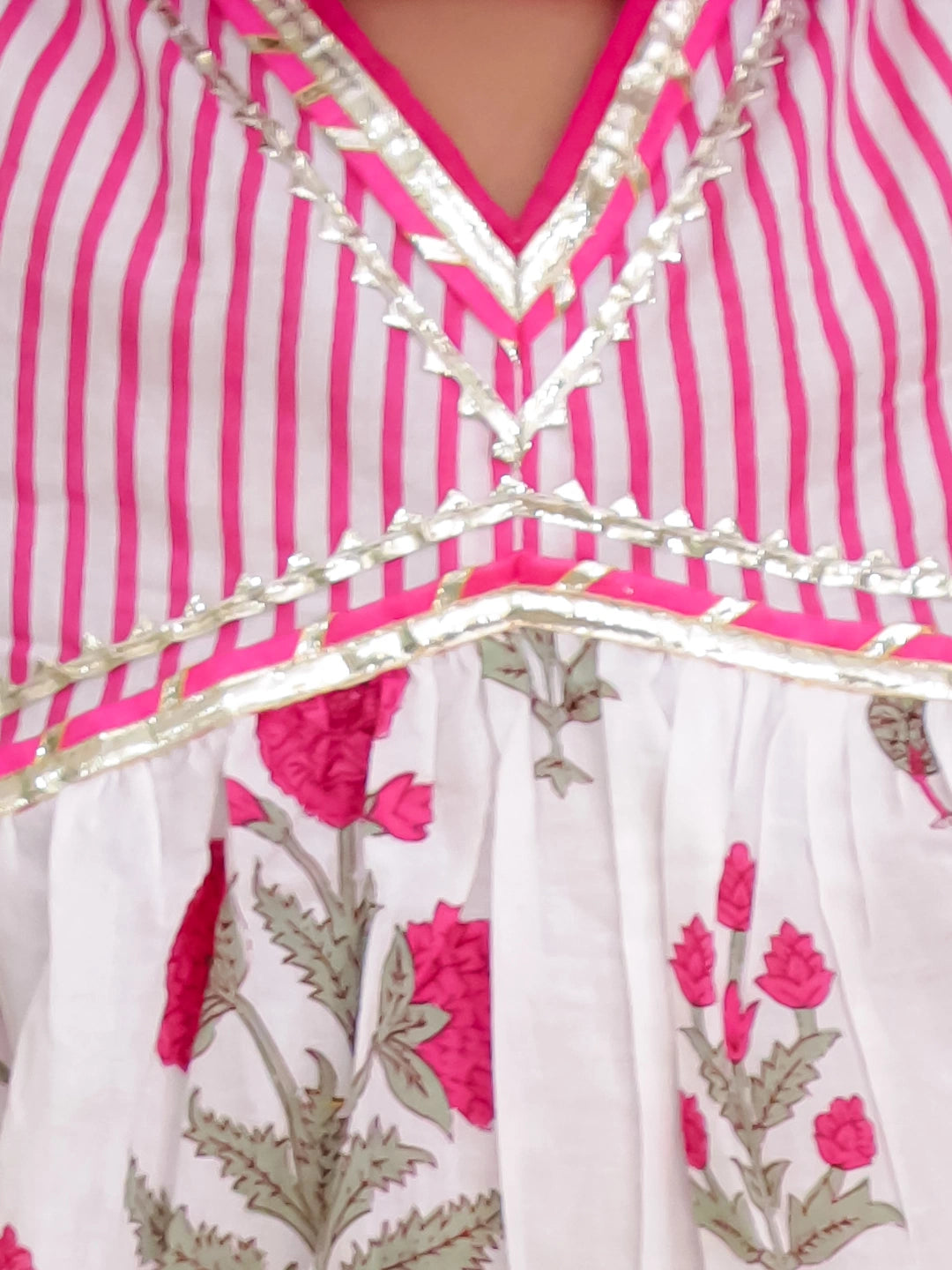 BownBee Pure Cotton Printed Suit Set for Girls | Kids Ethnic Wear – Pink