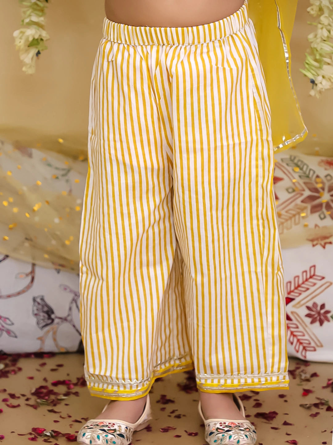 BownBee Pure Cotton Printed Suit Set for Girls | Kids Ethnic Wear – Pink