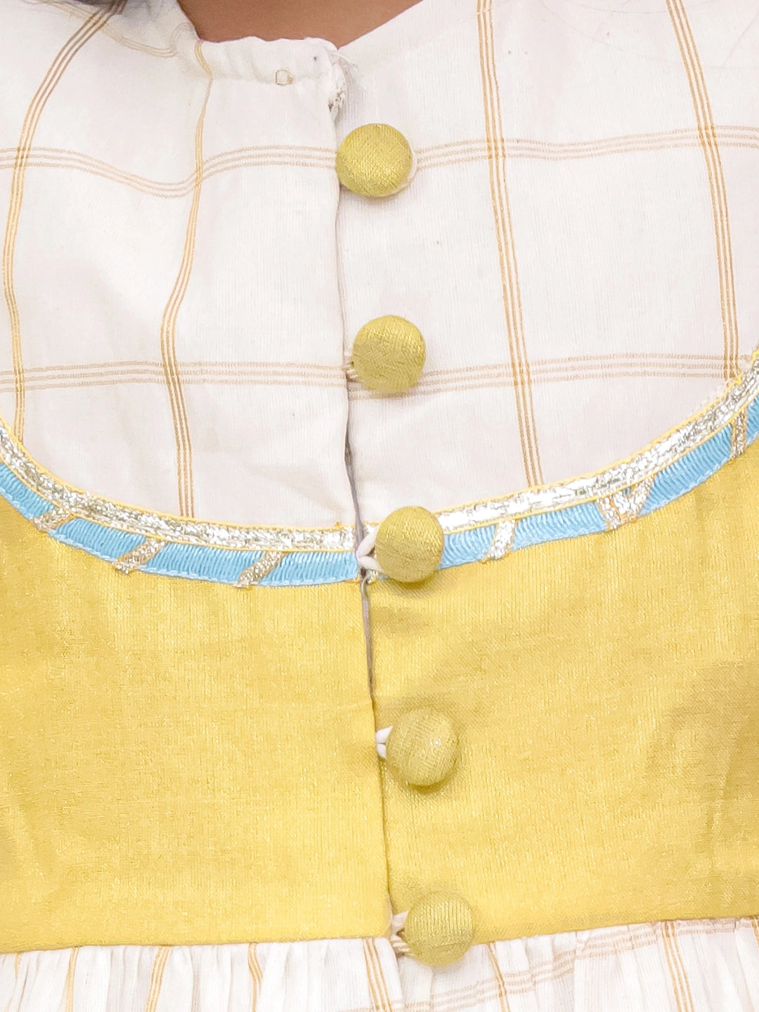 BownBee Pure Cotton Quater Sleeves Anarkali Kurti And Palazo With Dupatta Set For Girls