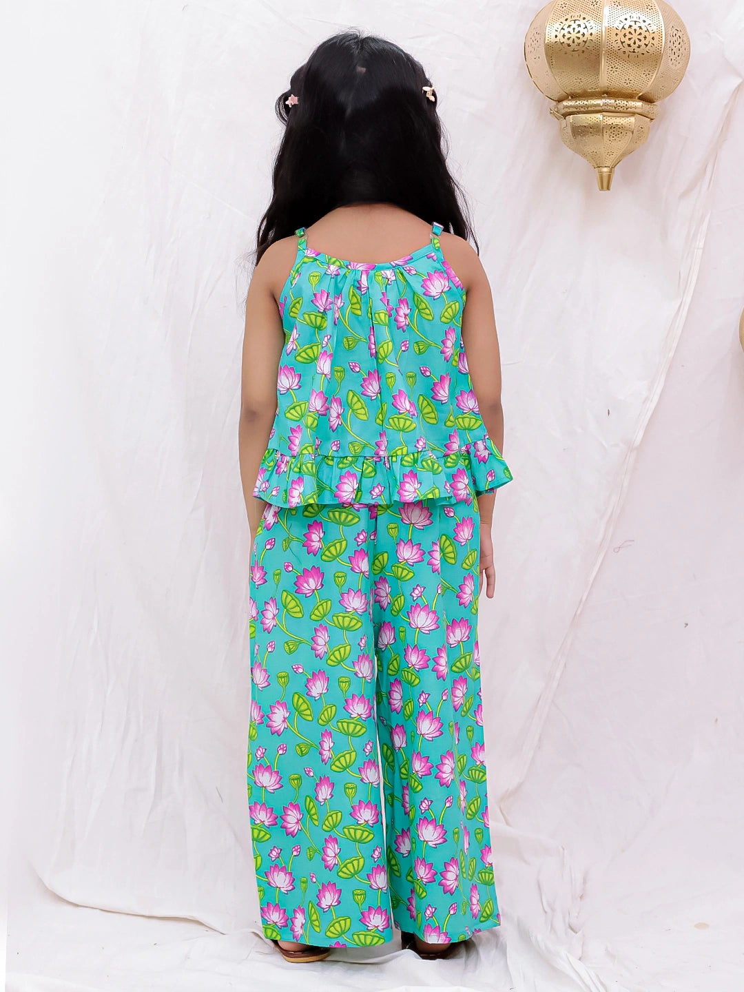 BownBee Pure Cotton Top With Palazzo Set For Girls