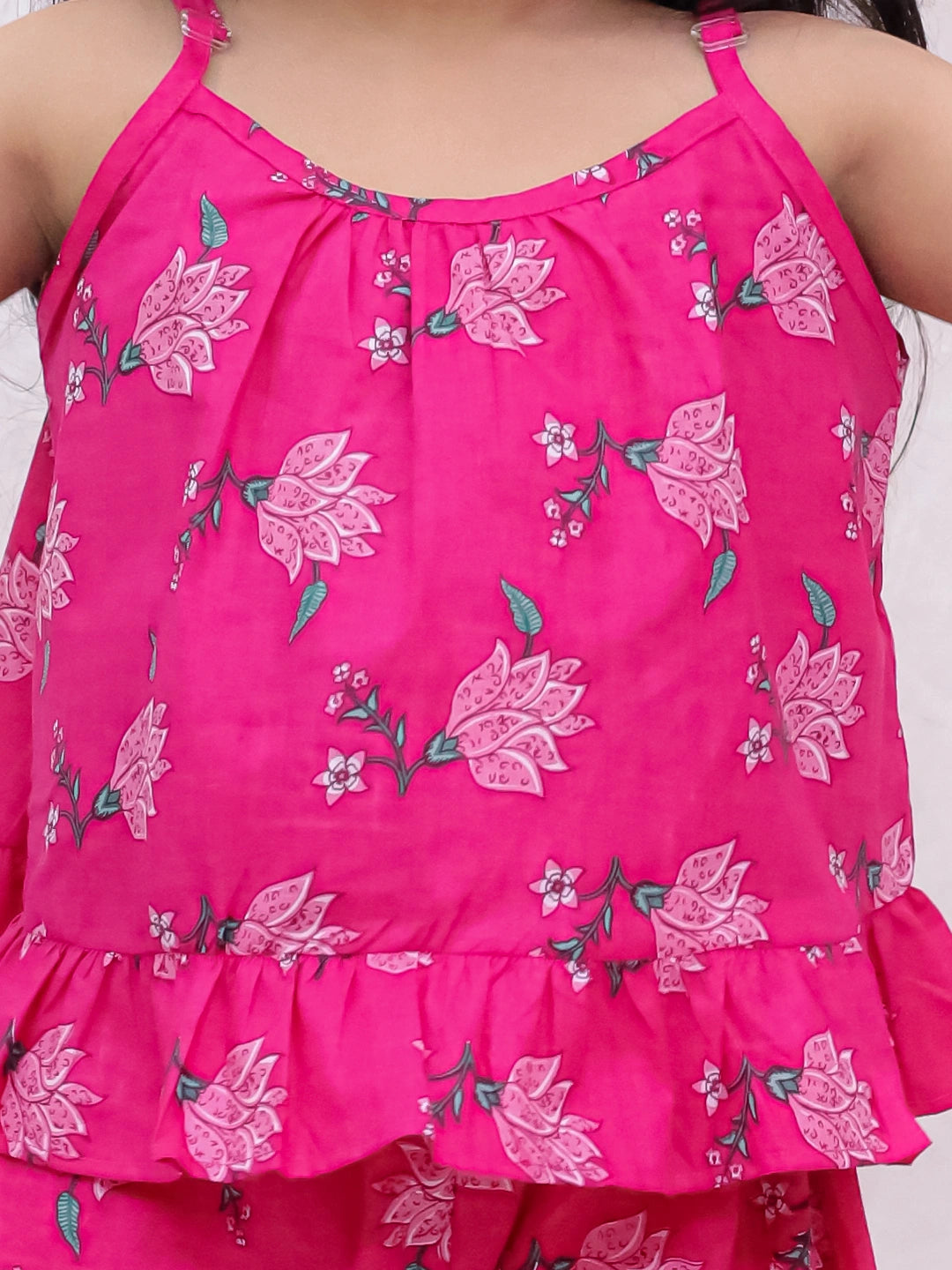 BownBee Pure Cotton Top With Palazzo Set For Girls