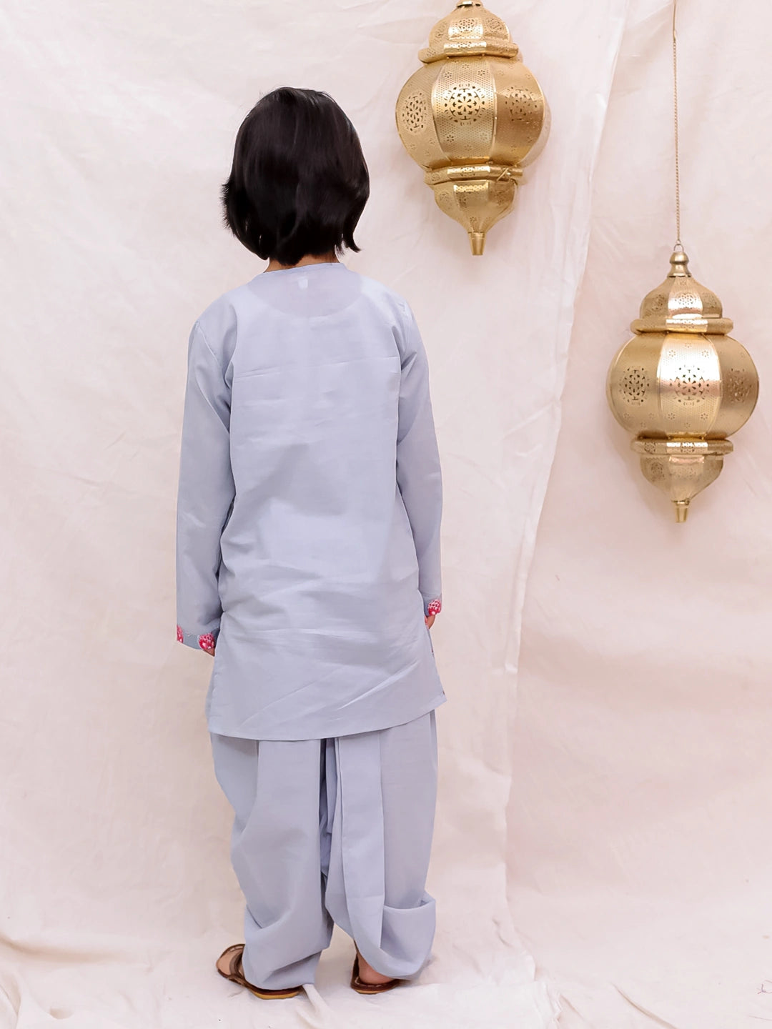 BownBee Fullsleeves Kurta Dhoti Set For Boys - Yellow