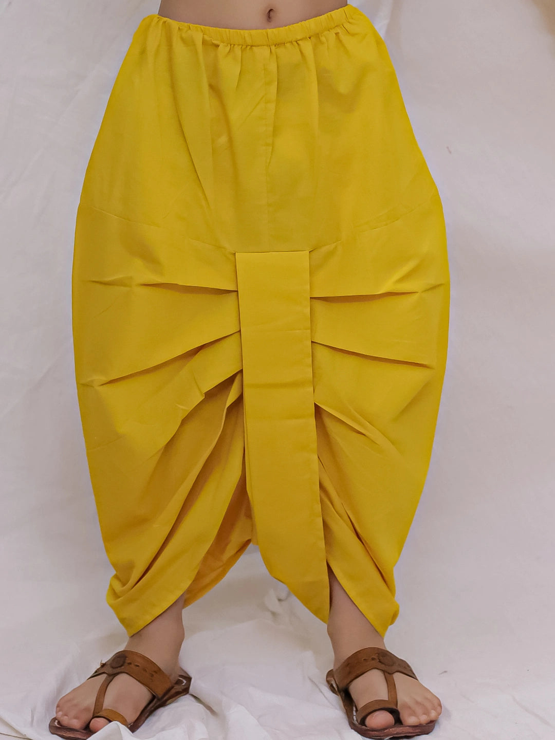 BownBee Fullsleeves Kurta Dhoti Set For Boys - Yellow