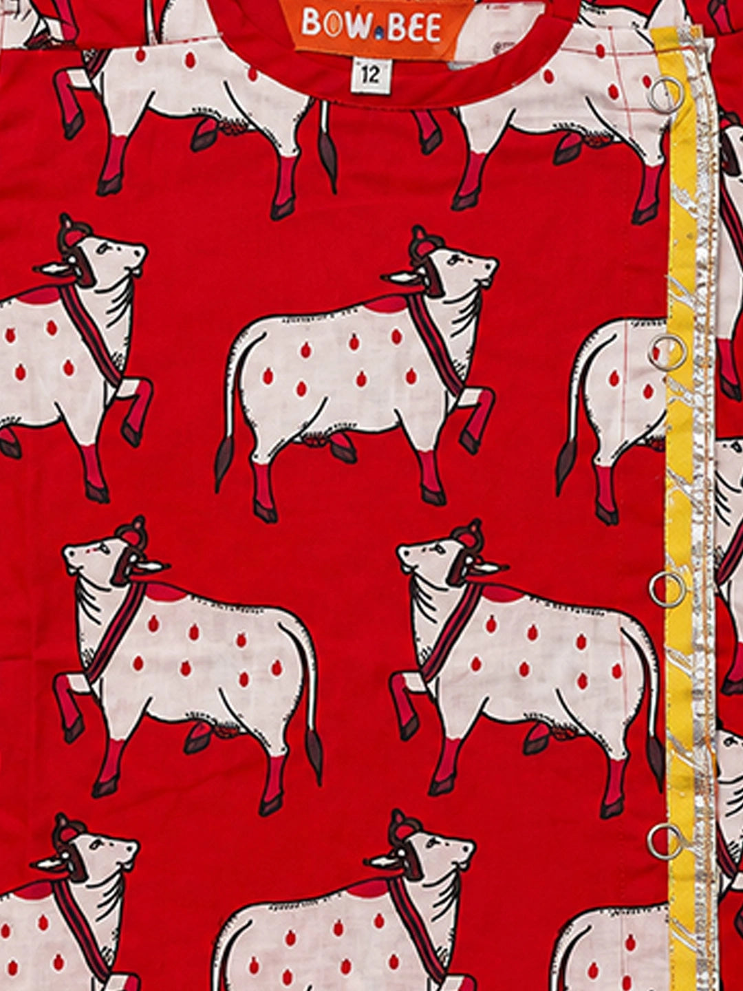 BownBee Full Sleeve Pure Cotton Kurta Dhoti for Boys