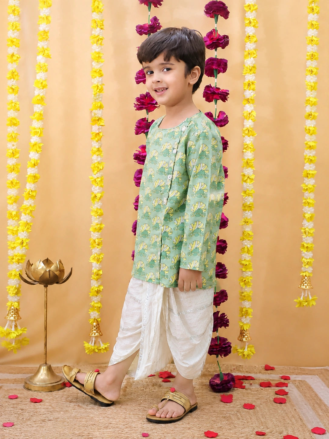 BownBee Fullsleeves Dhoti kurta Set For Boys