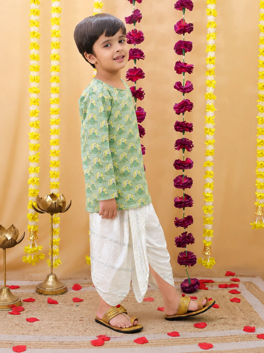 BownBee Fullsleeves Dhoti kurta Set For Boys