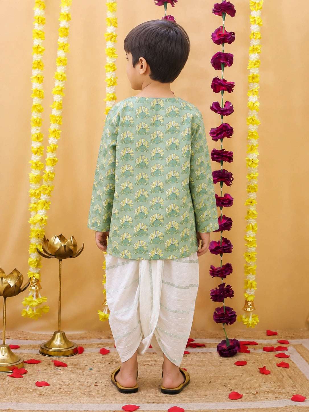 BownBee Fullsleeves Dhoti kurta Set For Boys