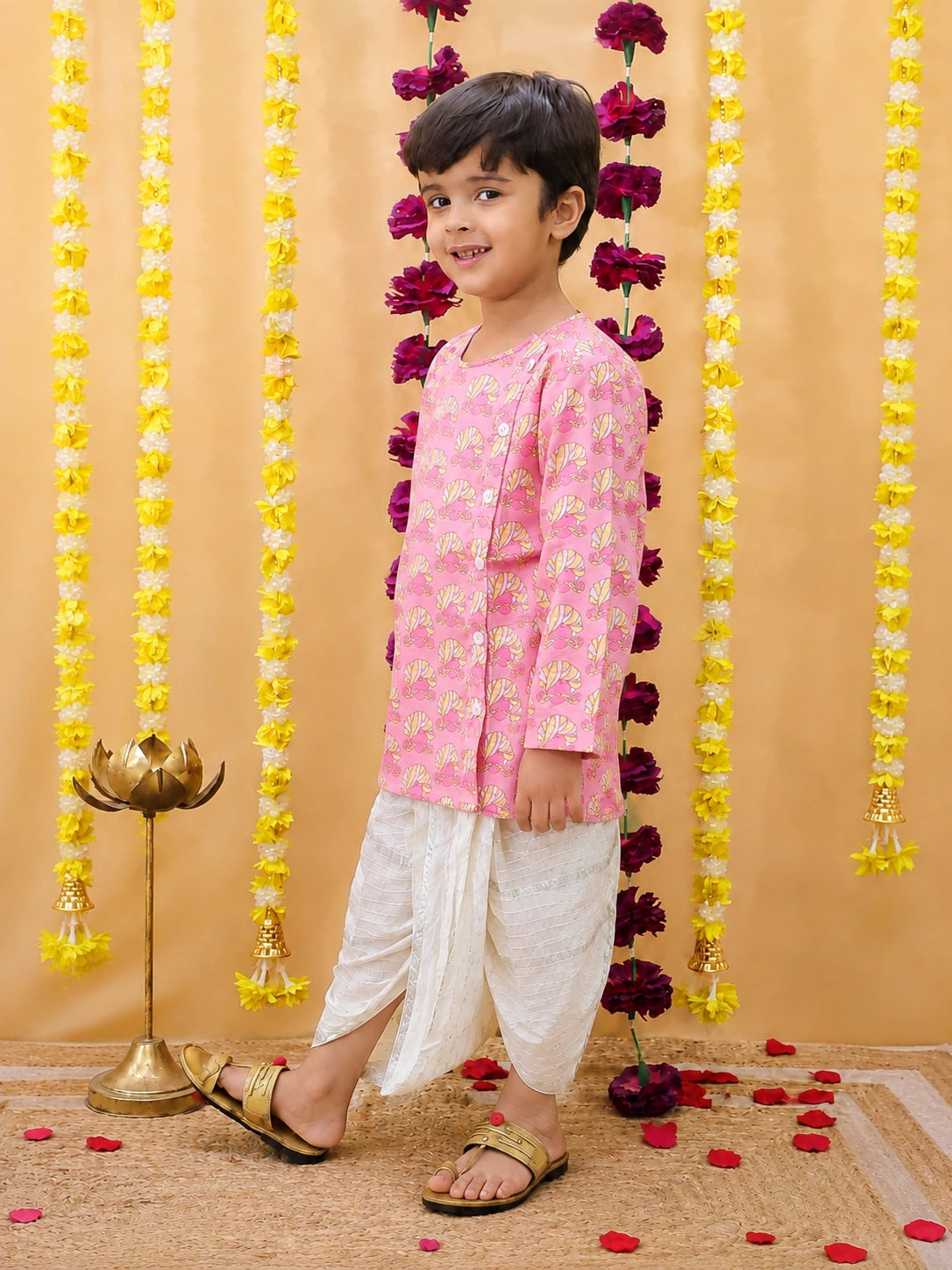 BownBee Fullsleeves Dhoti kurta Set For Boys