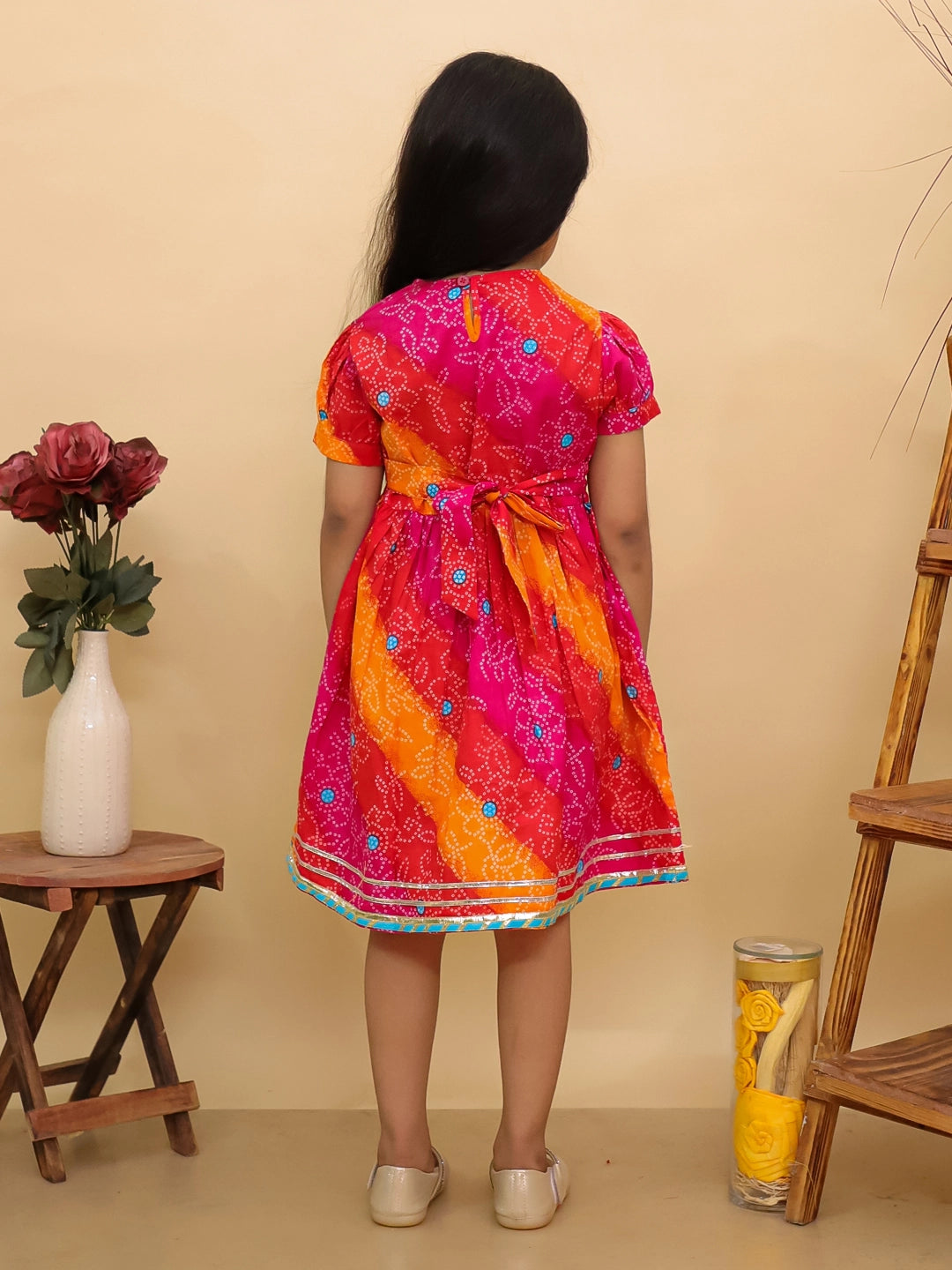 BownBee Pure Cotton Angrakha Dress For Girls