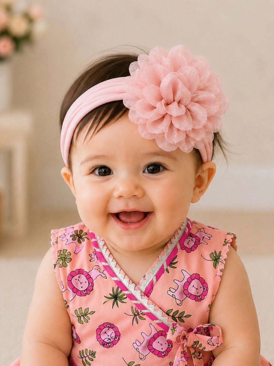 BownBee Flower Hairband For Girls