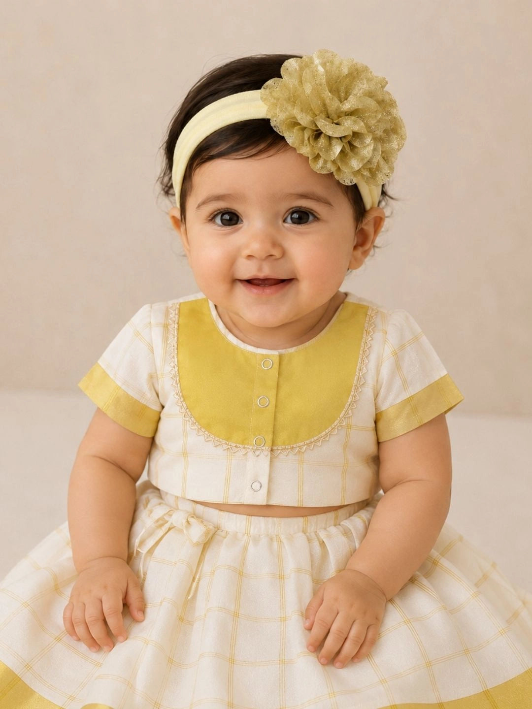 BownBee Flower Hairband For Girls