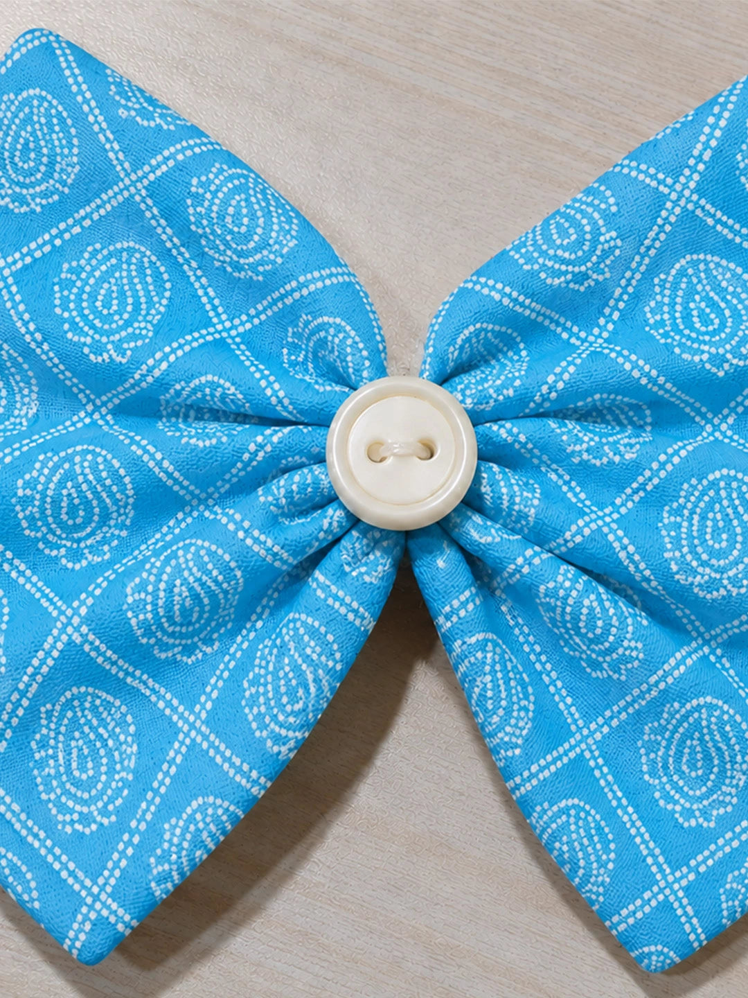 BownBee Printed Bow Tic-Tac pins For Girls