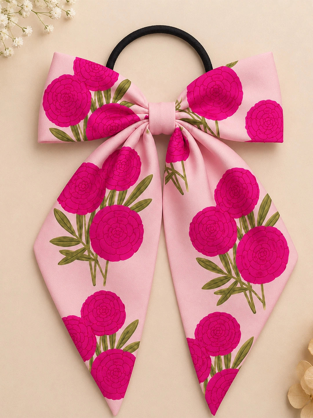 BownBee Bow Hair rubber band/Hair Tie For Girls