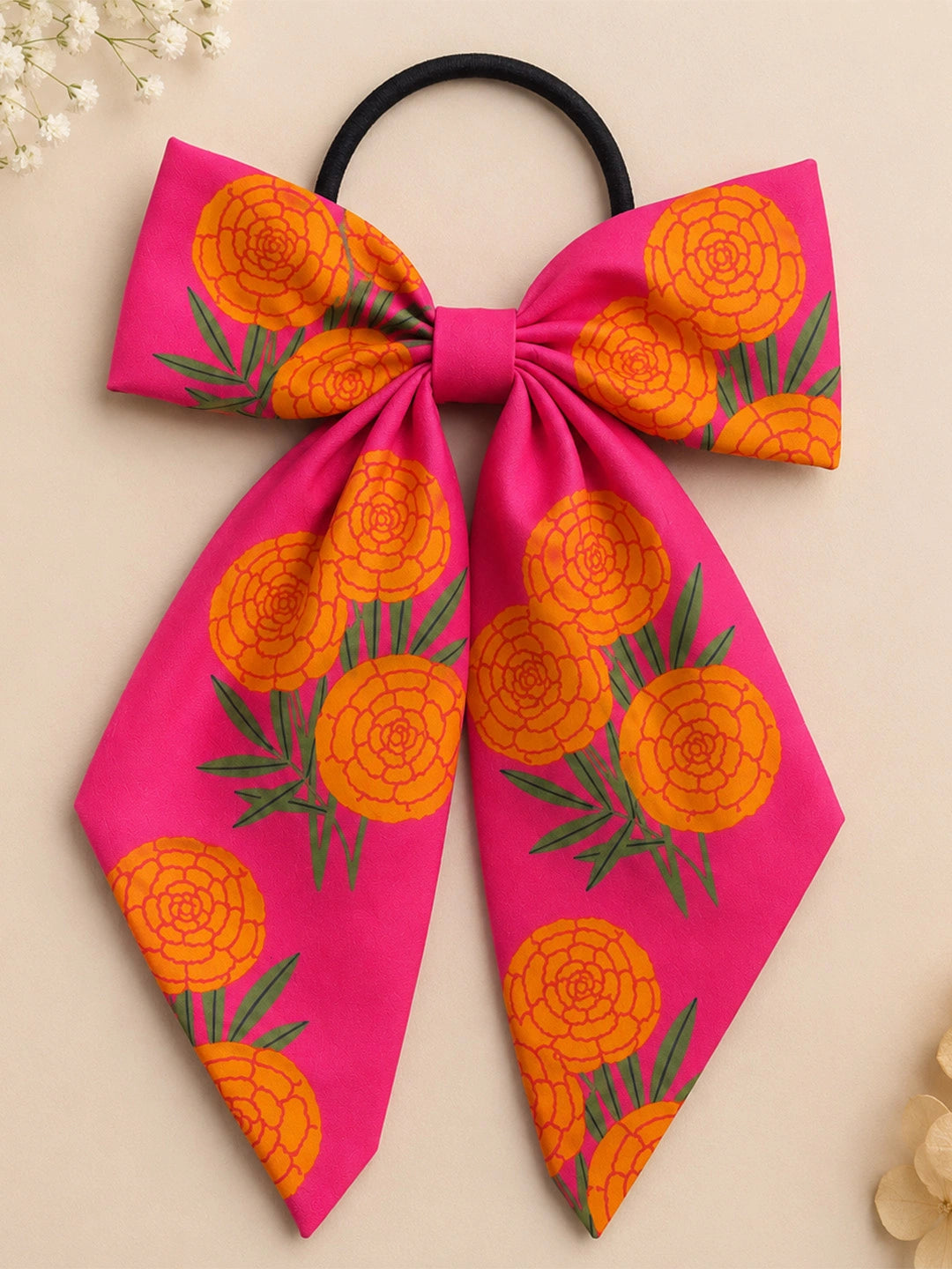 BownBee Bow Hair rubber band/Hair Tie For Girls