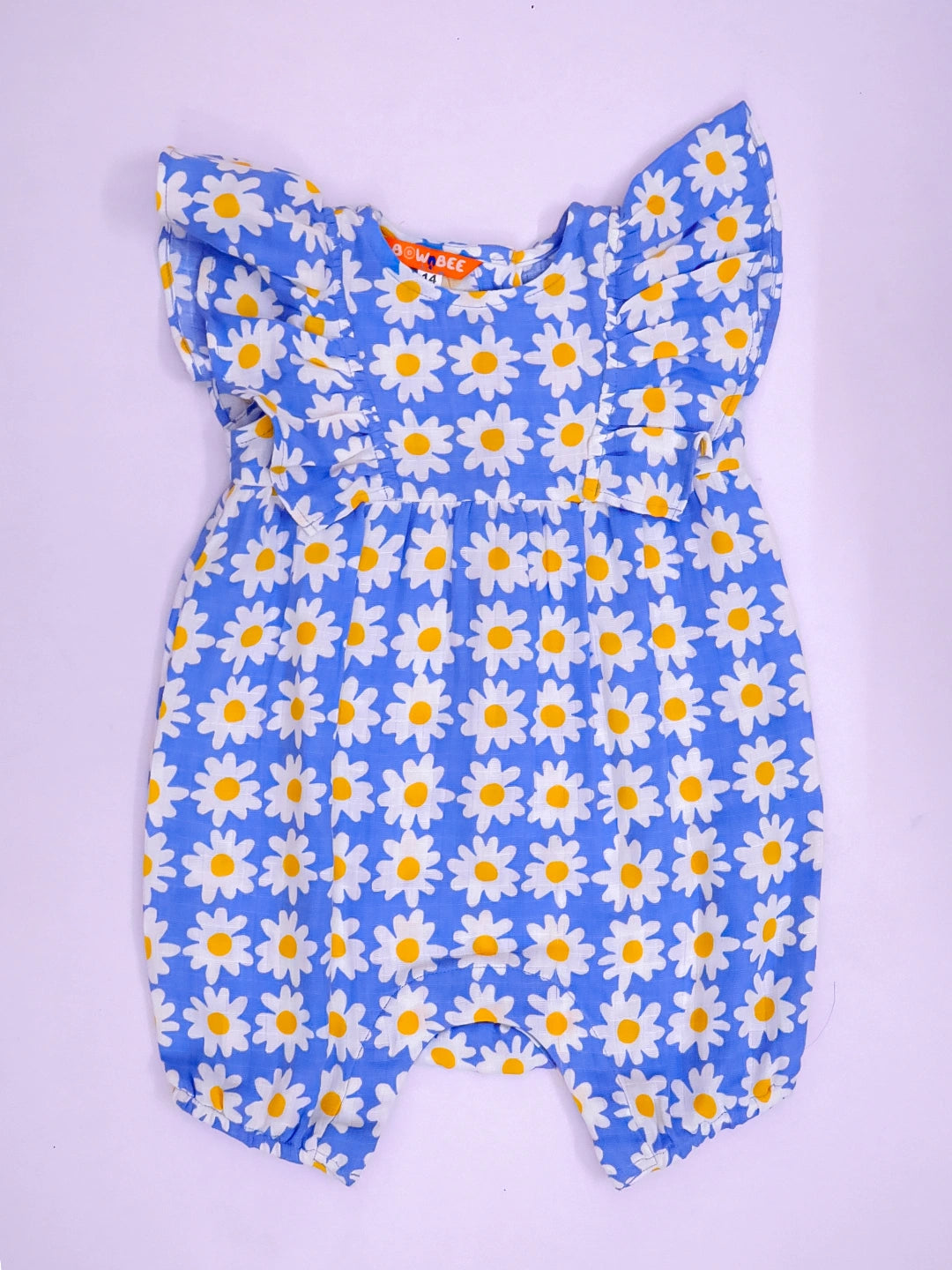 BownBee Pure Cotton Rompers For Infants- Blue