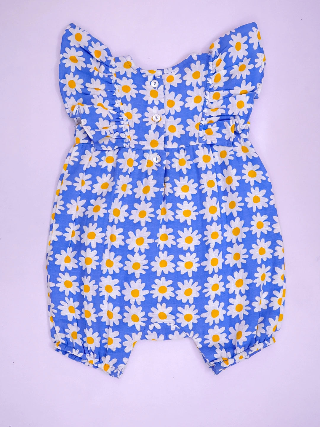 BownBee Pure Cotton Rompers For Infants- Blue