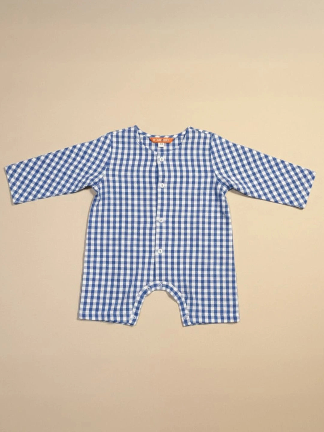 BownBee Pure Cotton Rompers For Infants- Blue