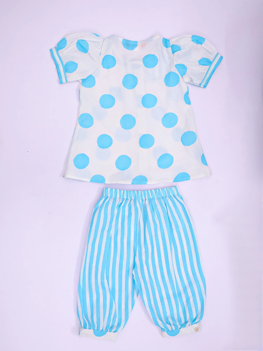 BownBee Pure Cotton Polka Dot Tunic With Harrem For Infant Girls