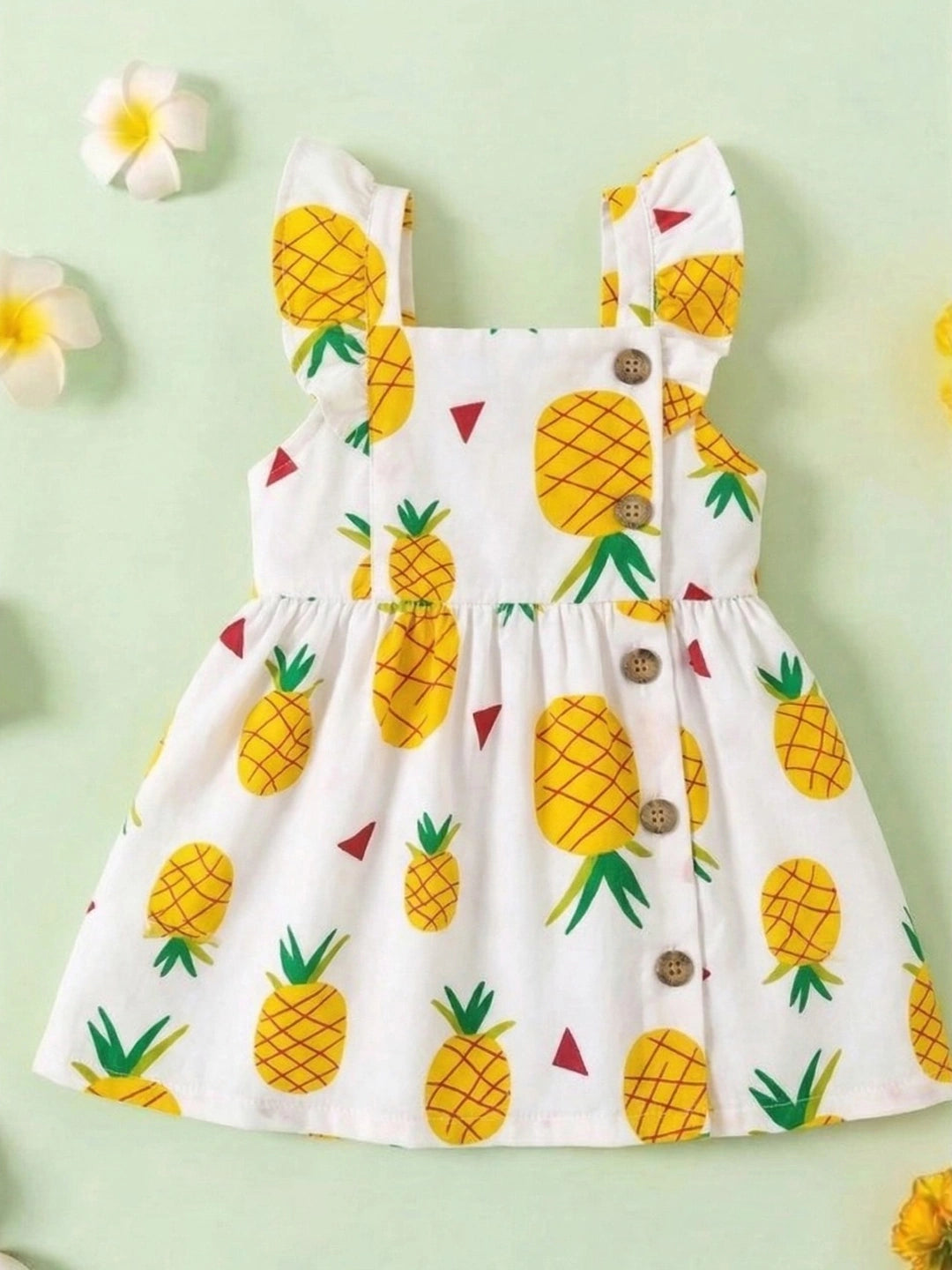 BownBee Summer Printed Dress & Shirt With Shorts Sibling Set