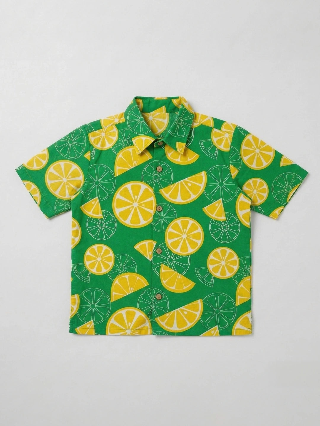 BownBee Summer Printed Dress & Shirt With Shorts Sibling Set