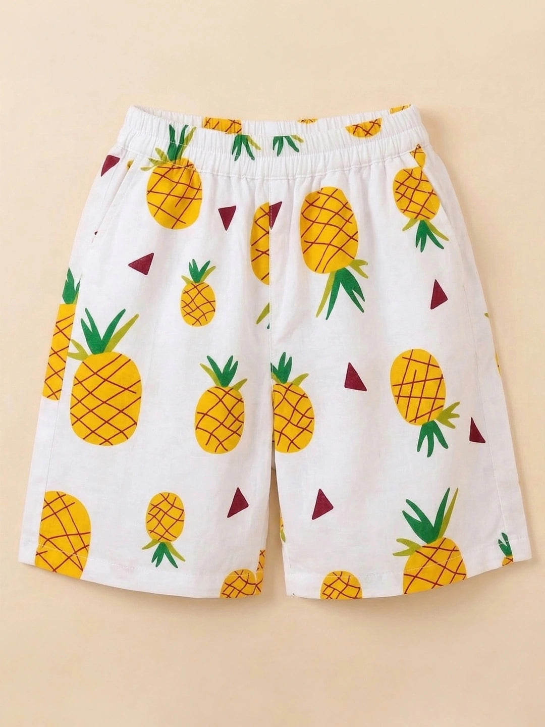BownBee Summer Printed Short Sleeves Shirts And Shorts Set For Infant Boy