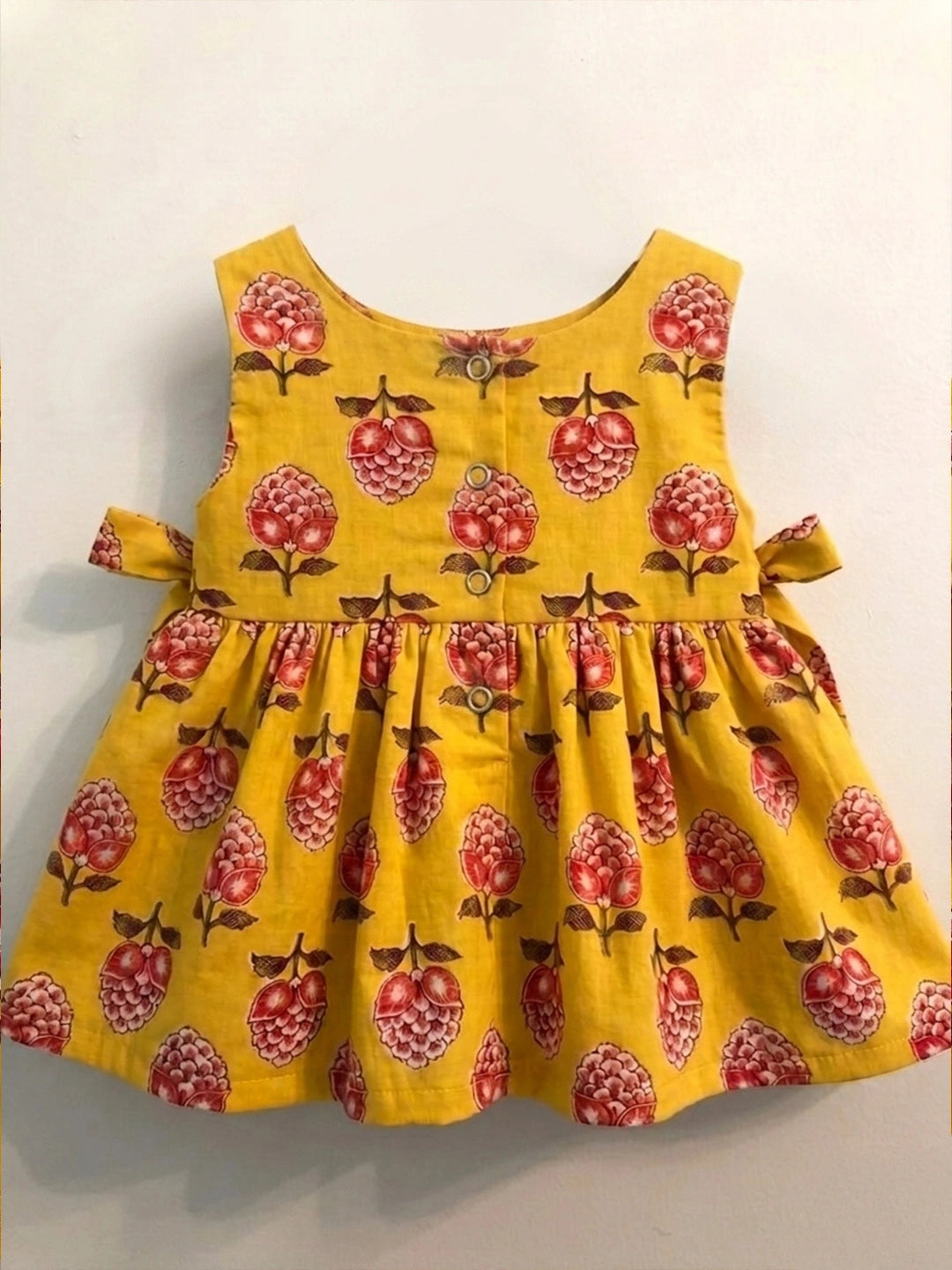 BownBee Summer Printed Dress & Half Sleeve Shirt Sibling Set