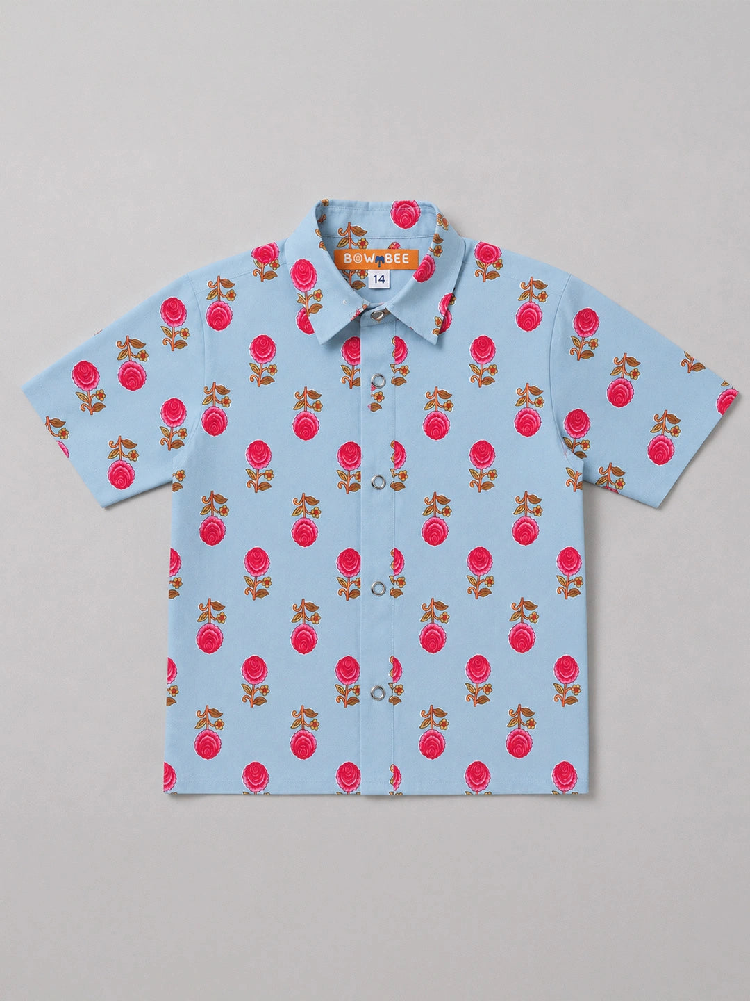 BownBee Pure Cotton Half Sleeves Shirt For Infant Boys