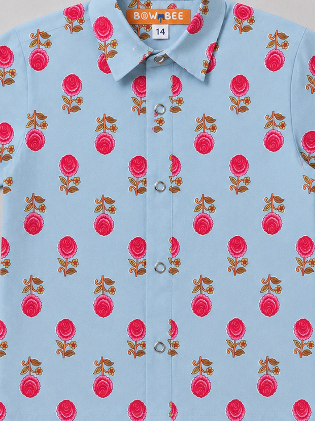 BownBee Pure Cotton Half Sleeves Shirt For Infant Boys