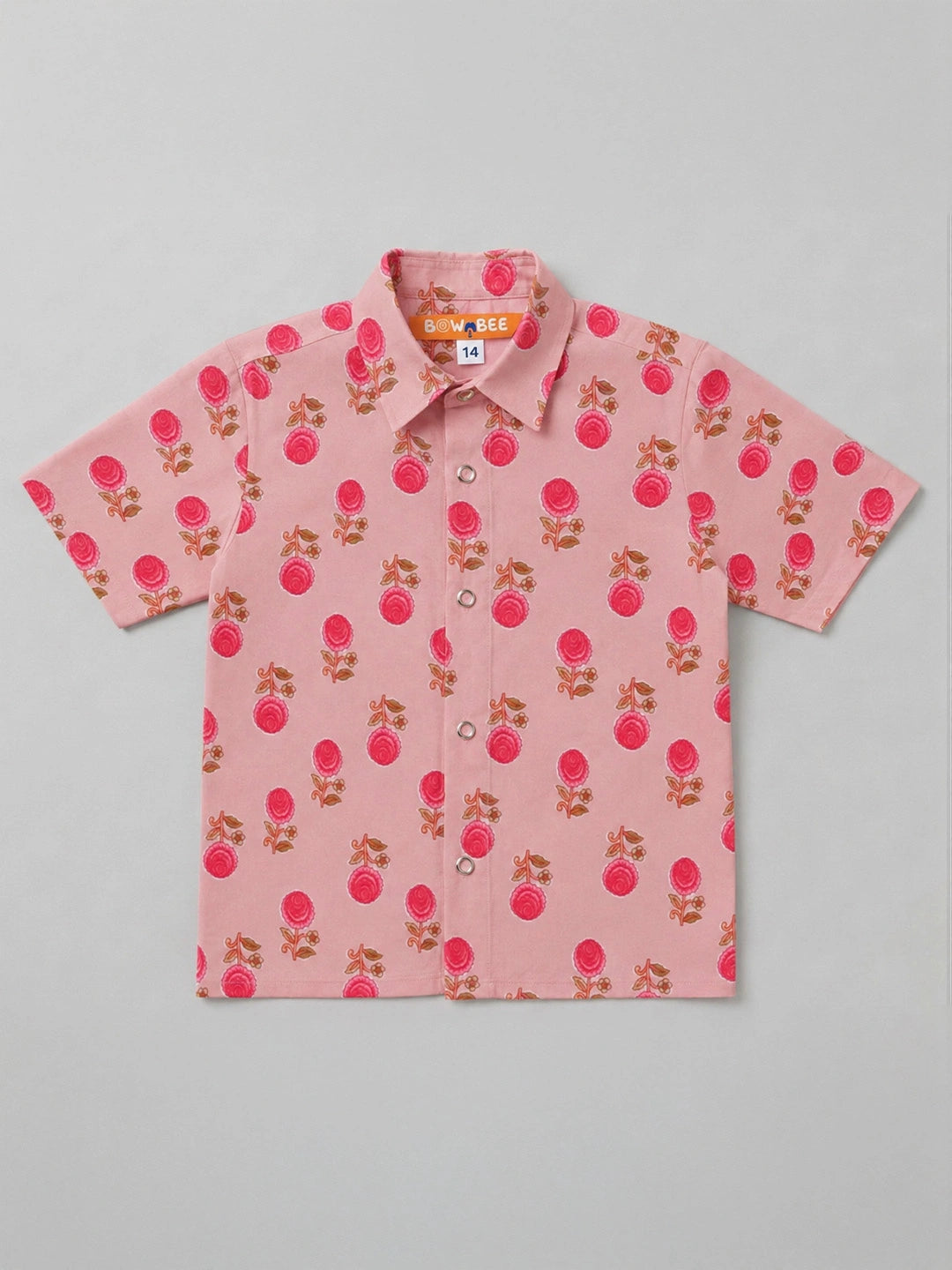 BownBee Pure Cotton Half Sleeves Shirt For Infant Boys