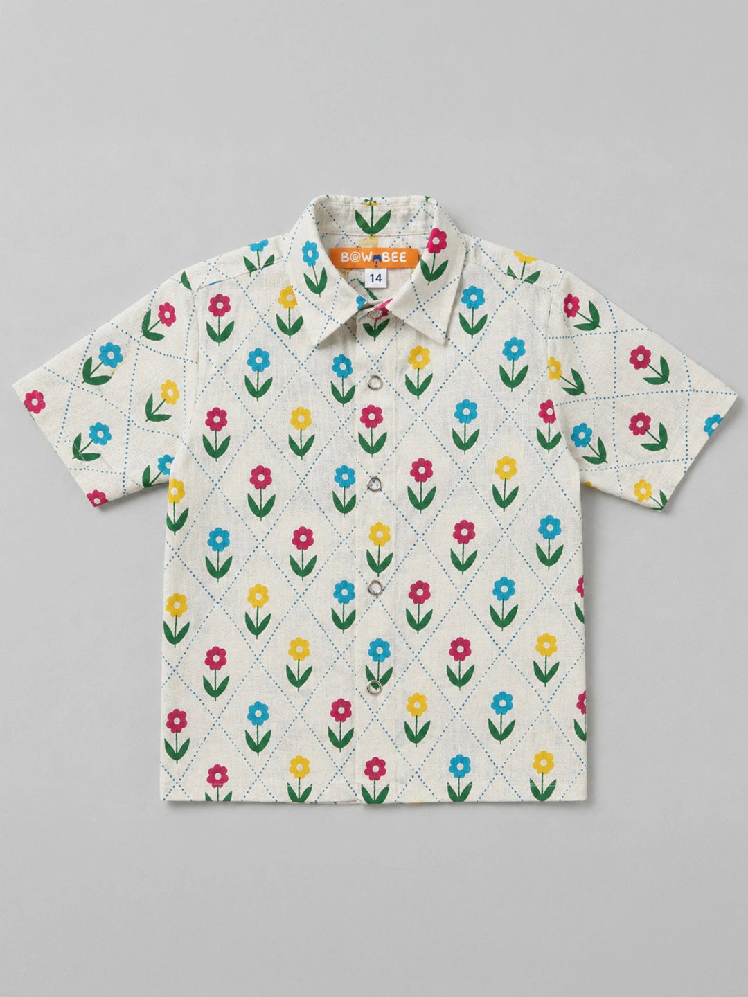 BownBee Pure Cotton Half Sleeves Shirt For Infant Boys