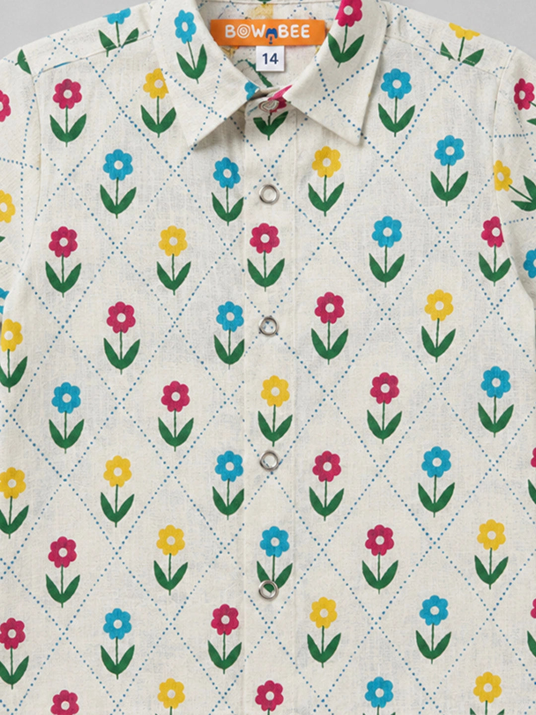 BownBee Pure Cotton Half Sleeves Shirt For Infant Boys