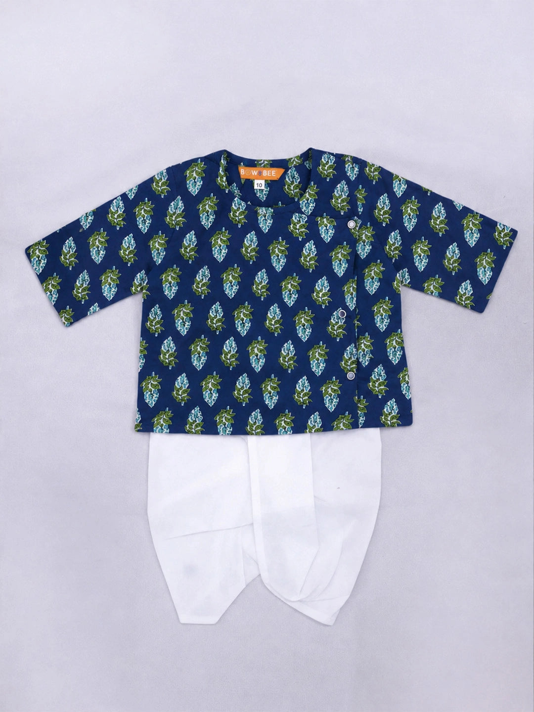 BownBee Full Sleeve Pure Cotton Kurta Dhoti