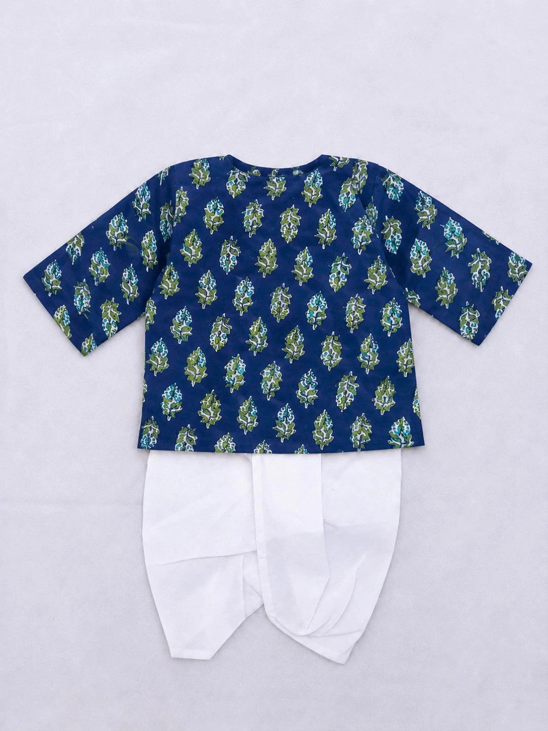 BownBee Full Sleeve Pure Cotton Kurta Dhoti