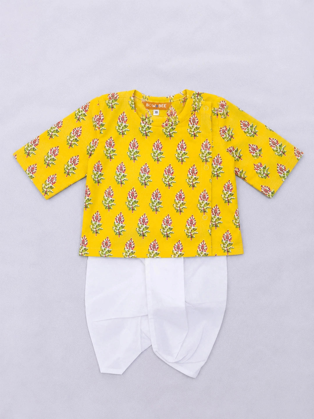 BownBee Full Sleeve Pure Cotton Kurta Dhoti