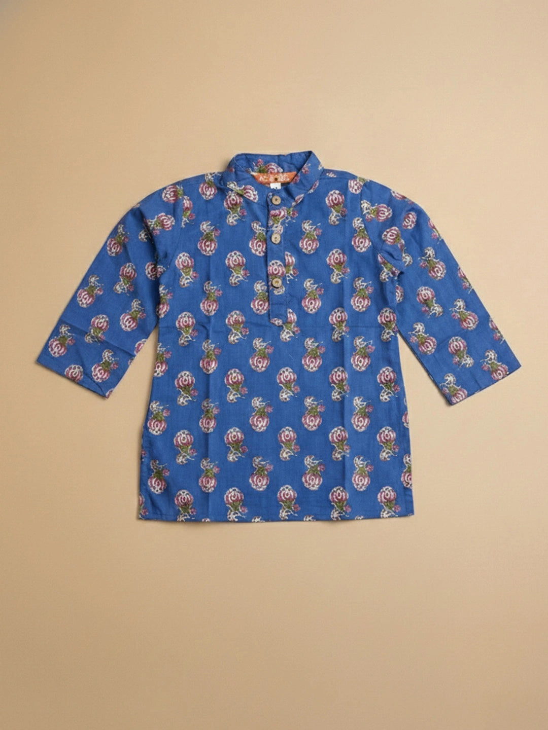 BownBee Pure Cotton Dhoti Kurta Set For Infant Boys - Maroon