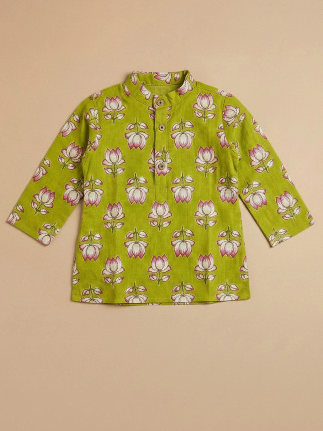 BownBee Pure Cotton Dhoti Kurta Set For Infant Boys - Maroon