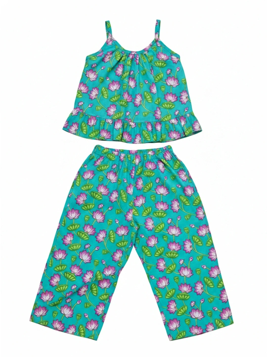 BownBee Pure Cotton Top With Palazzo Set For Infants