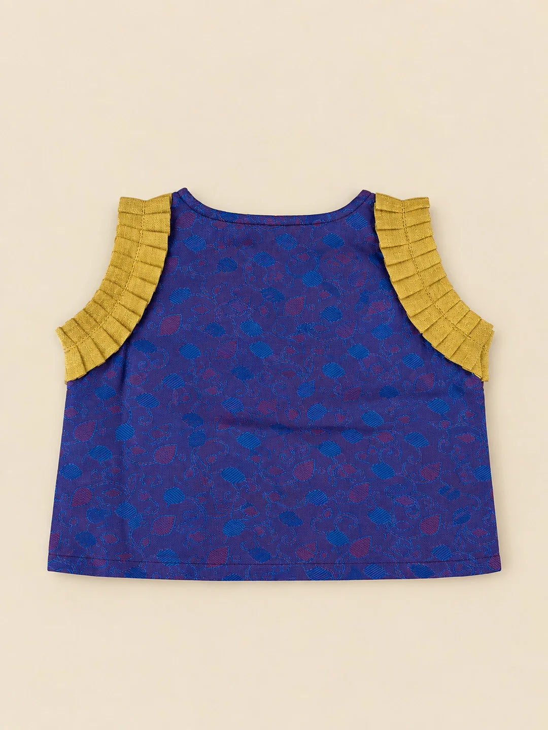 BownBee Sleeveless Silk Lehenga & Choli With Hairband For Infant Girls