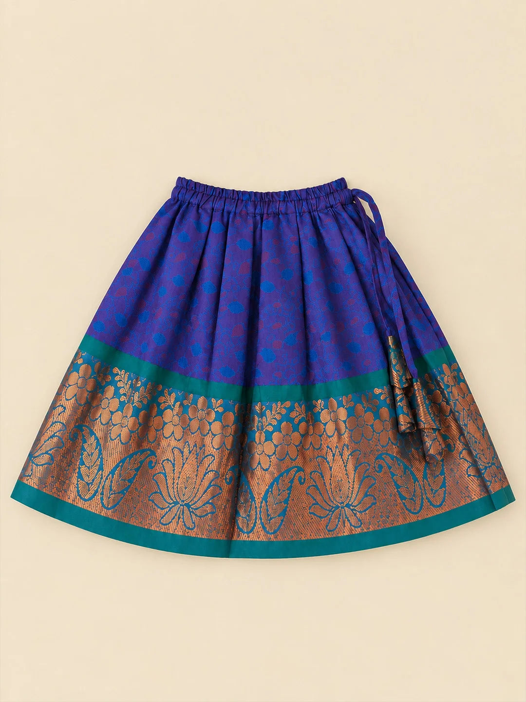 BownBee Sleeveless Silk Lehenga & Choli With Hairband For Infant Girls