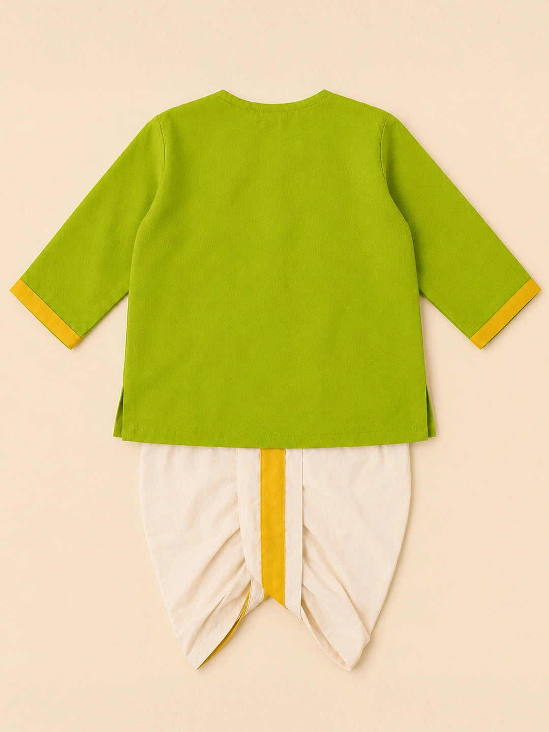 BownBee South Indian Full Sleeve Dhoti Kurta Set For Infant Boys