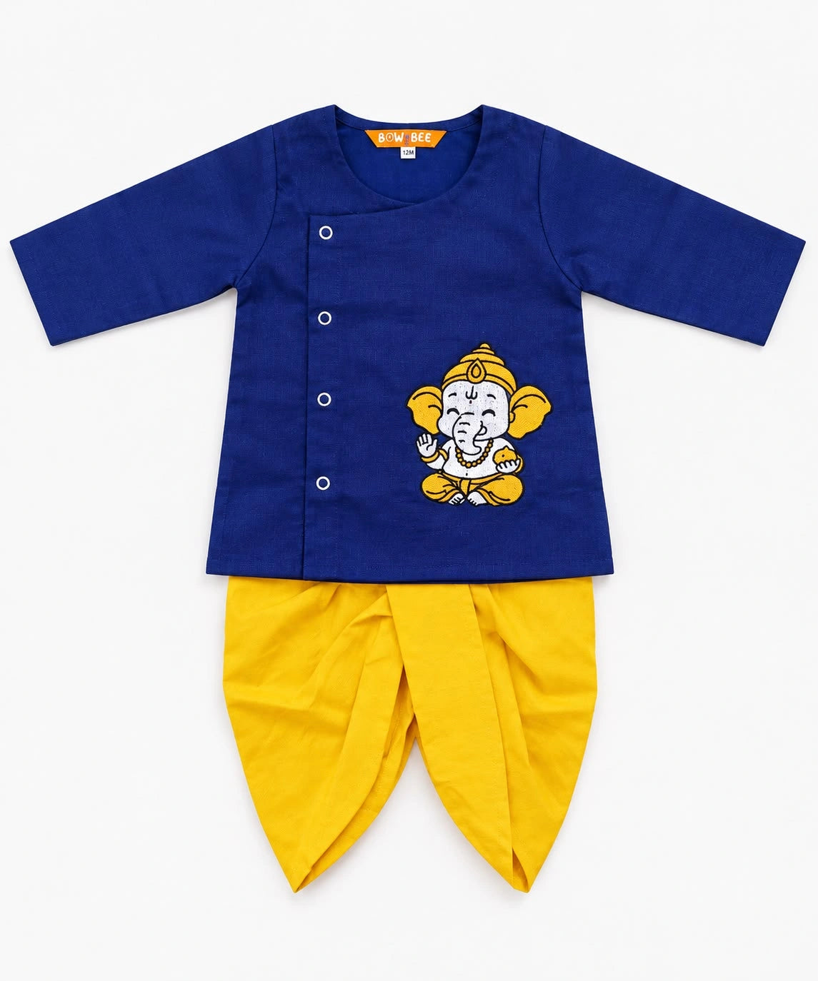 Bownbee Embroidered Kurta with Dhoti For Infant Boys