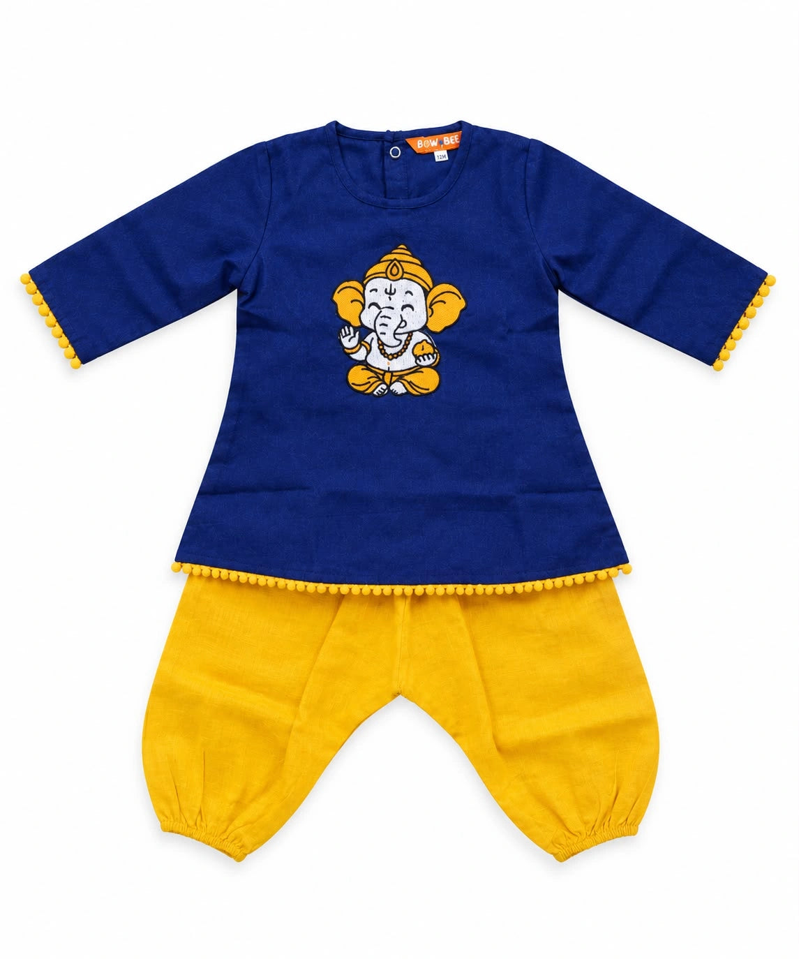 Bownbee Embroidered Kurti with Harem For Infant Girls