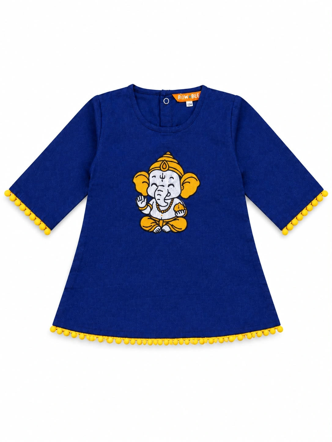 Bownbee Embroidered Kurti with Harem For Infant Girls