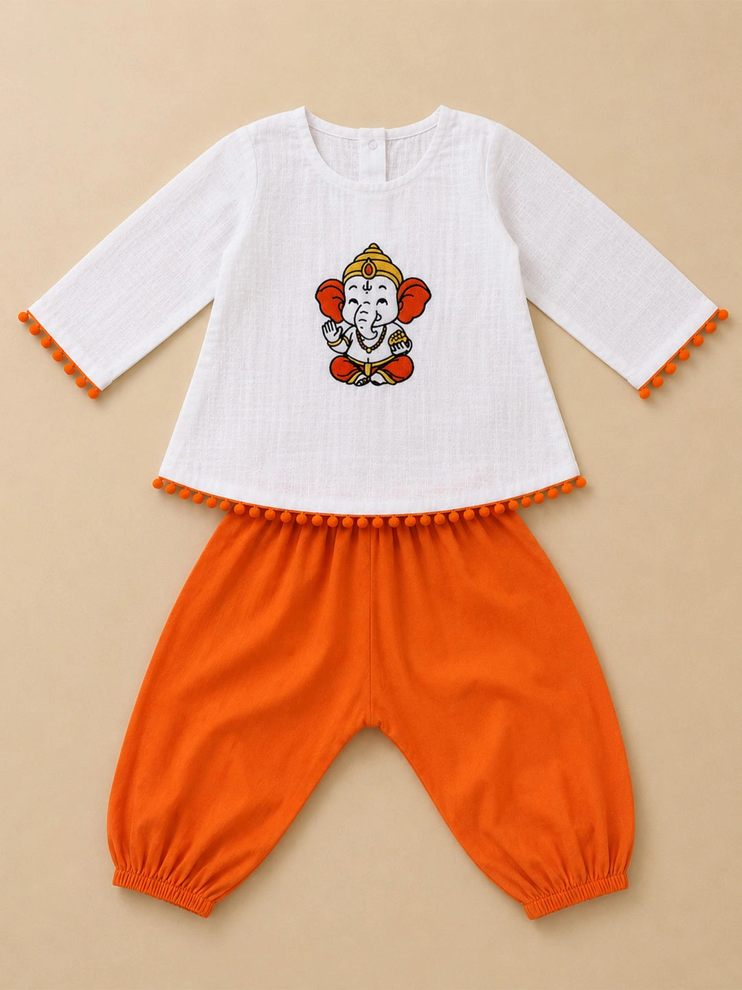 BownBee Embroidery Dhoti Kurta & Ethnic Suit  Sibling Set