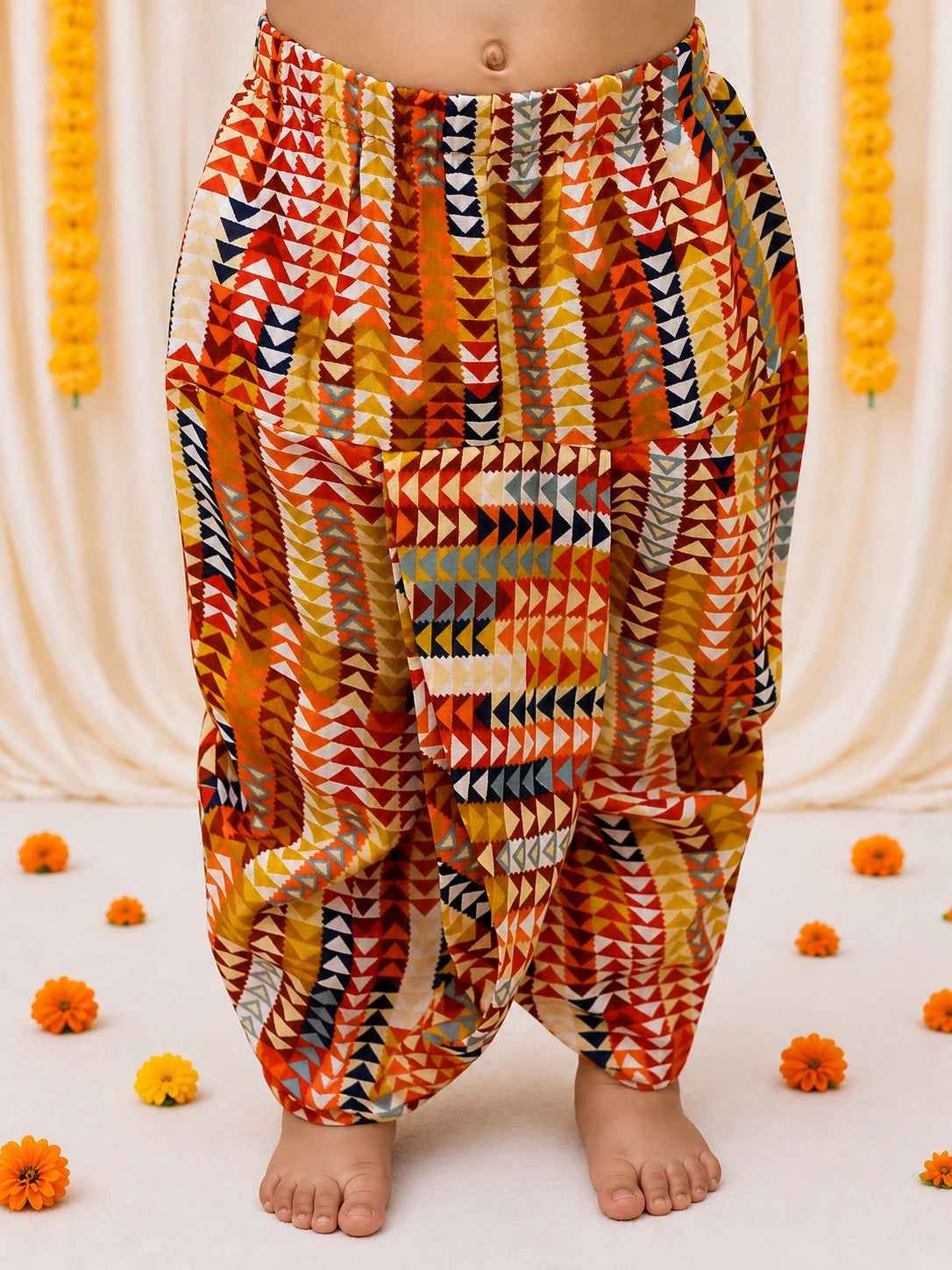 BownBee Pure Cotton Dhoti Kurta Set For Infant Boys