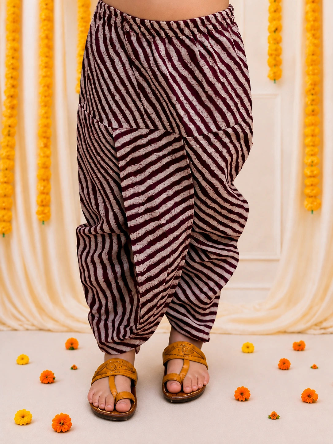 BownBee Pure Cotton Dhoti Kurta Set For Infant Boys