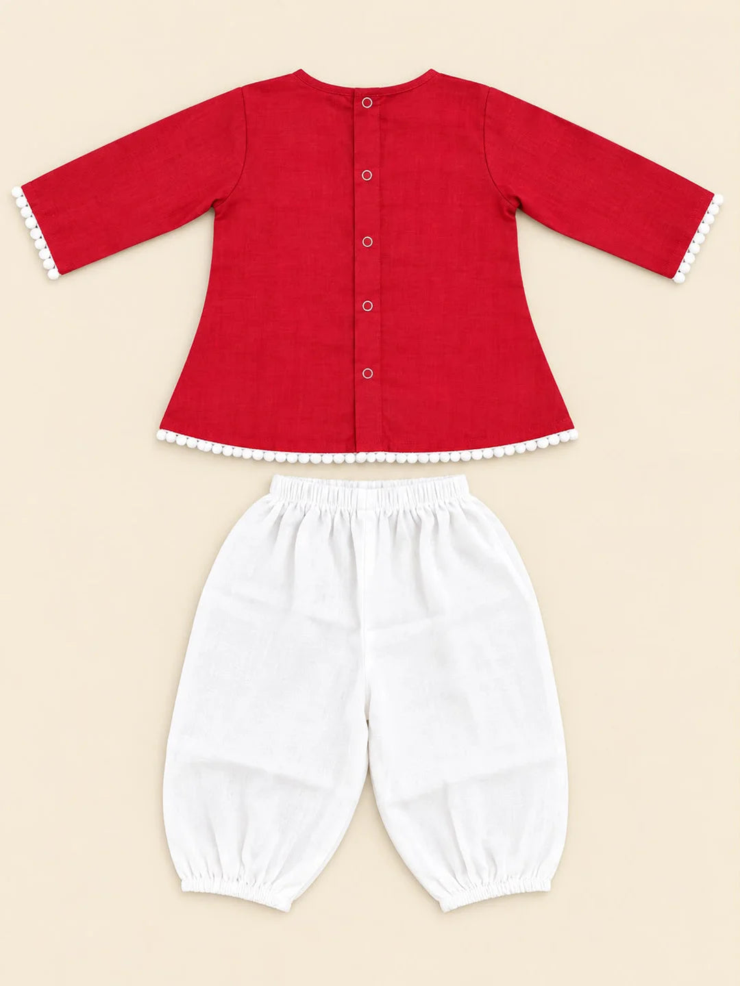 Bownbee Embroidered Kurti with Harem For Infant Girls