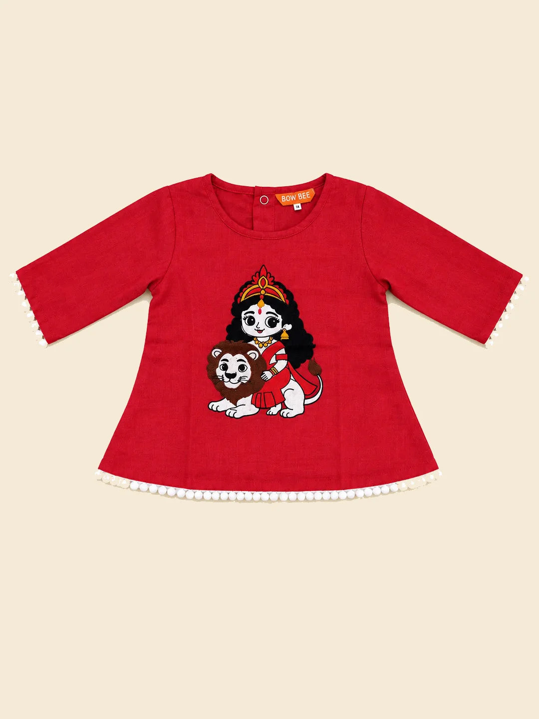 Bownbee Embroidered Kurti with Harem For Infant Girls