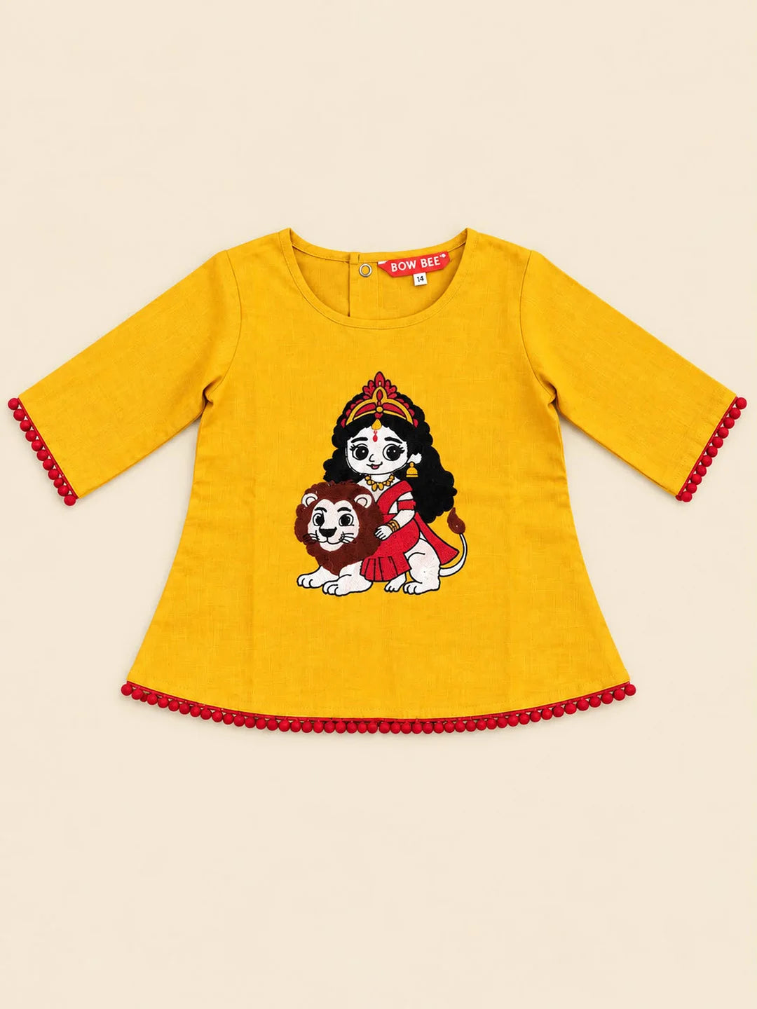 Bownbee Embroidered Kurti with Harem For Infant Girls